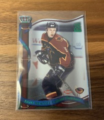 2001-02 Pacific Crown Royale Green Foil Rookie Dany Heatley #6 Die Cut Atlanta Thrashers